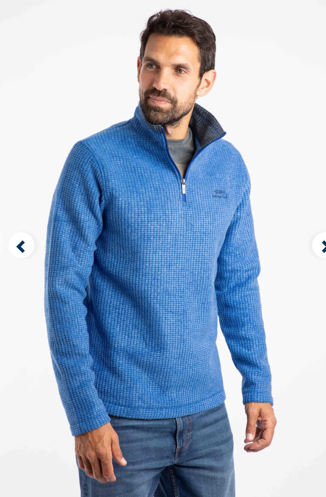 Weird Fish Newark Fleece - Blue