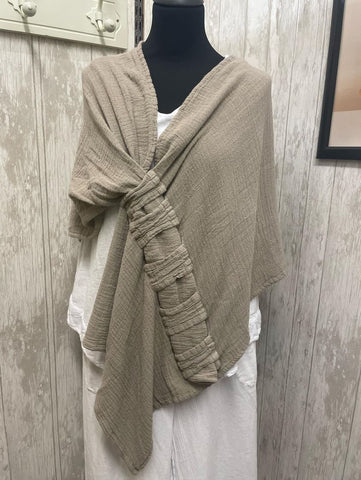 One Life Marie Shawl- Taupe