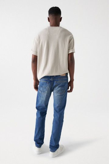 Salsa slim destroyed denim jeans mens
