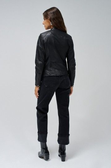 Salsa Ladies Leather Jacket BLACK