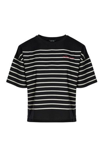 Salsa Striped T-Shirt With Logo