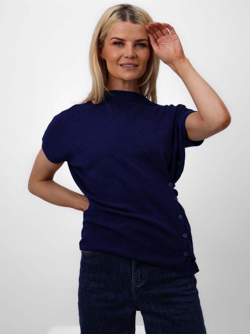 Kate & Pippa Dana Knit Top Navy