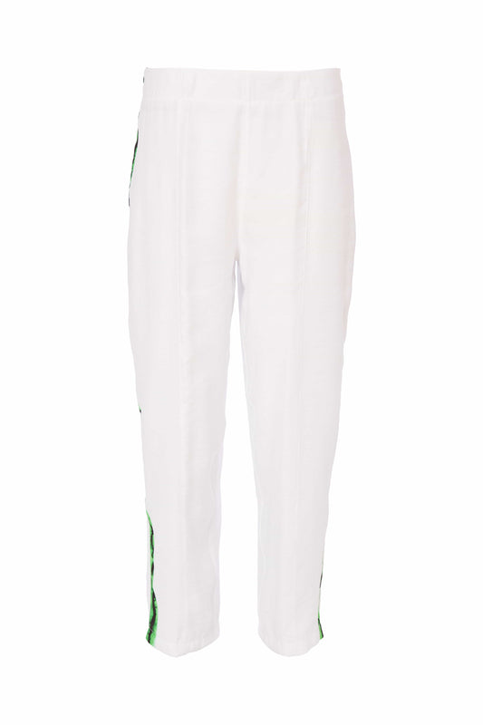 Naya Wide Leg Trouser With Blurred Stripe