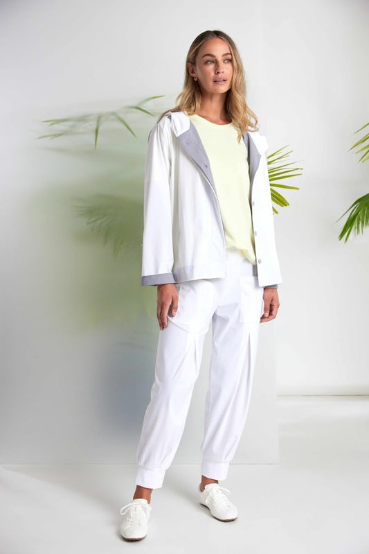 Naya Jersey Top With Cut Out Detail At Hem Lemon