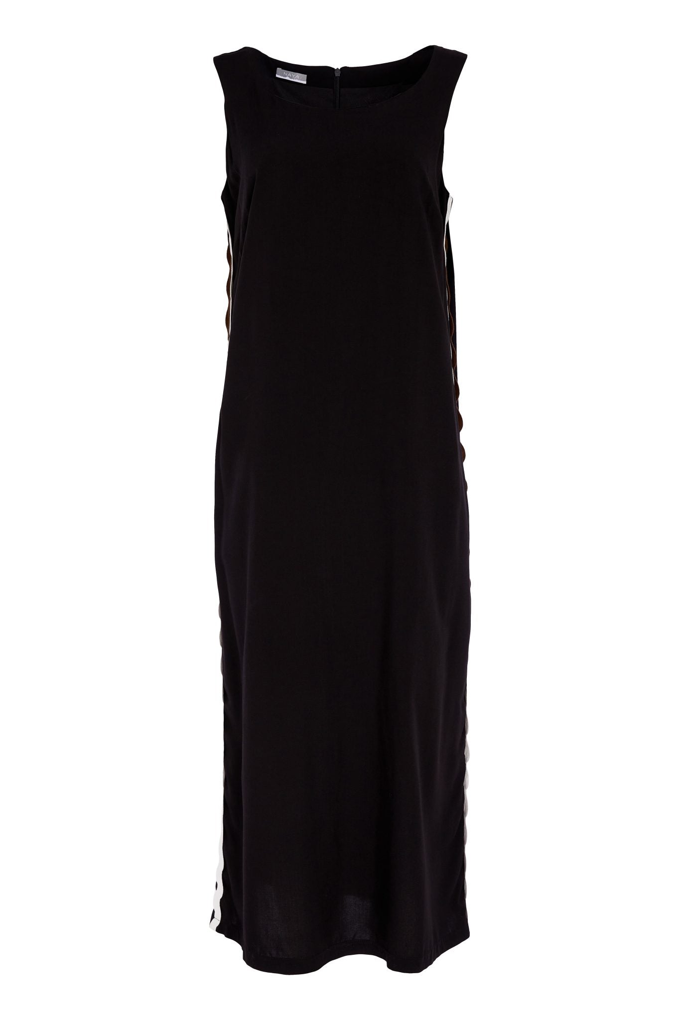Naya Round Neck Dress With Side Slit