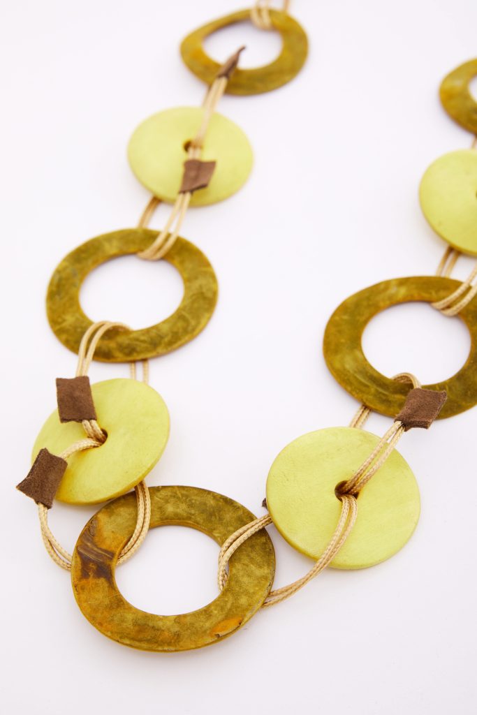 Naya Colour Loop Necklace With Small Disc