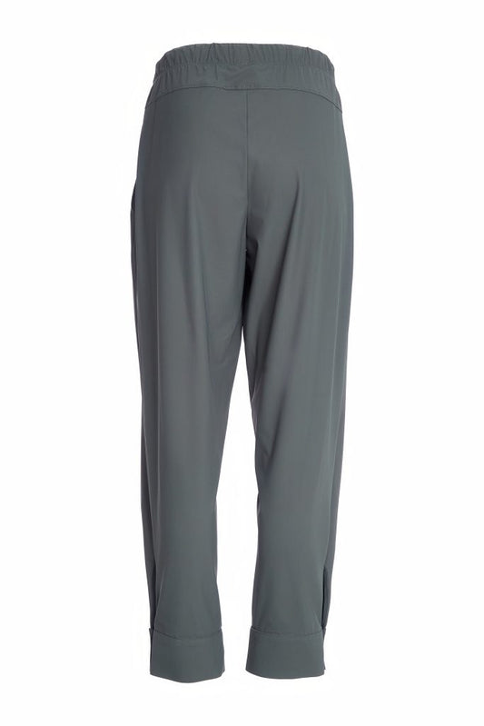 Naya Slim Leg Trouser With Drawstring Waist Forest