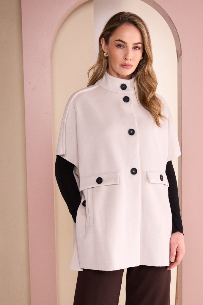 Naya High Neck Button Jacket – Hehir's of Clifden