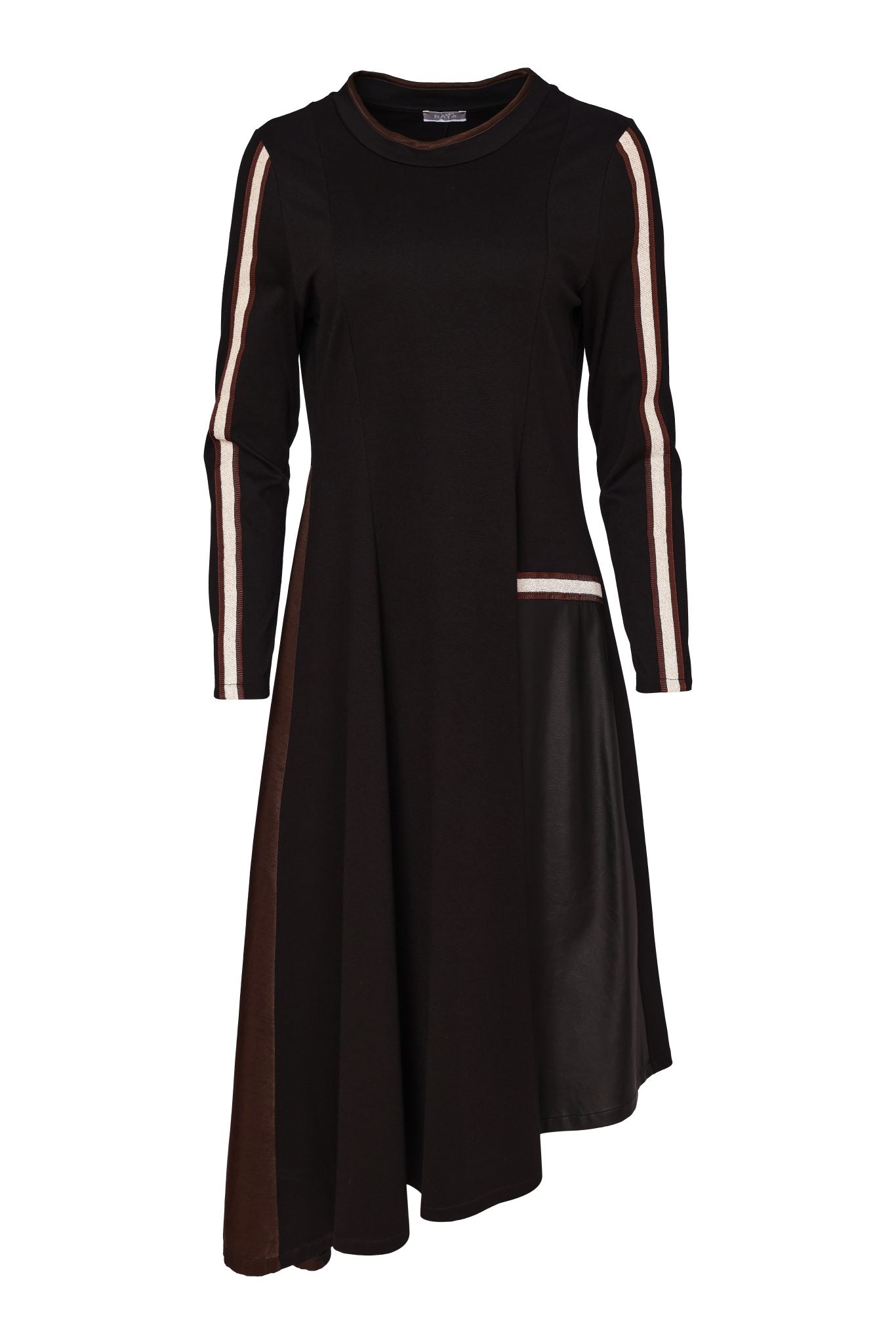 Naya High Neck Dress With Print Pocket