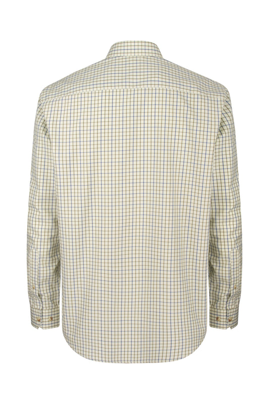 Hoggs Of Fife Inverness Cotton Shirt- Navy/Olive