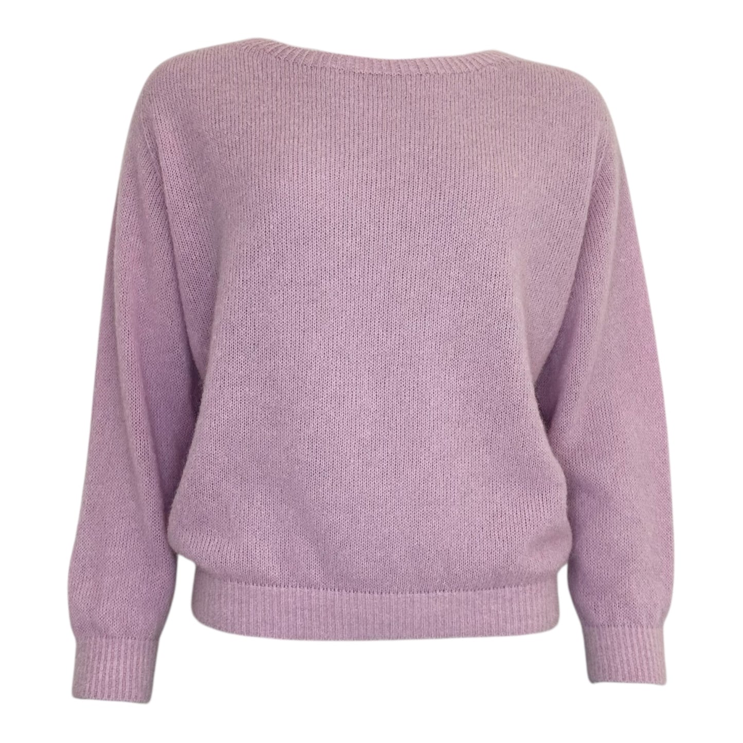 TWNS Sanibel long sleeve boat-neck sweater Bubblegum