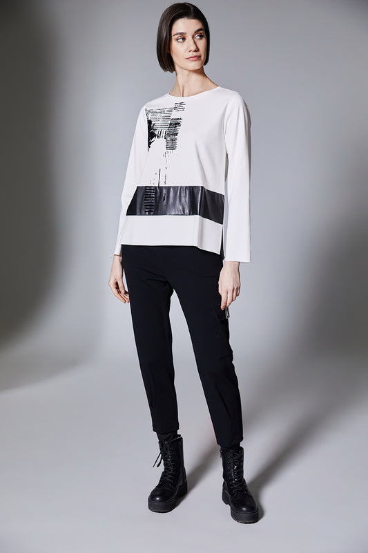 Peruzzi Flock Print Top