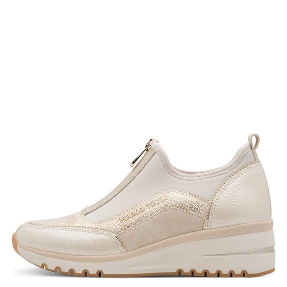 Marco Tozzi Wedge Trainer Cream