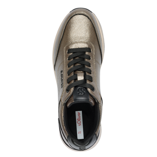 S.Oliver Pewter Print Trainer