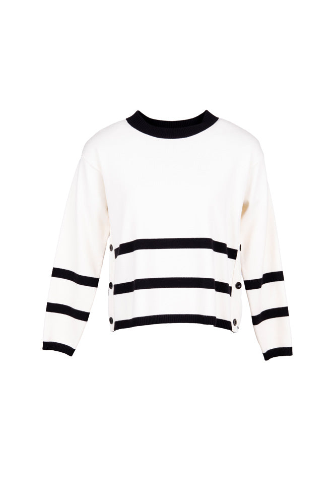 Peruzzi Side Button Knit Sweater