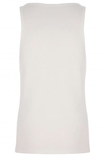 HJ Hall Cotton Vest 2 Pack White