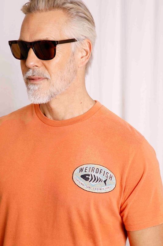 Weird Fish Original Surf Graphic T-Shirt - Mango