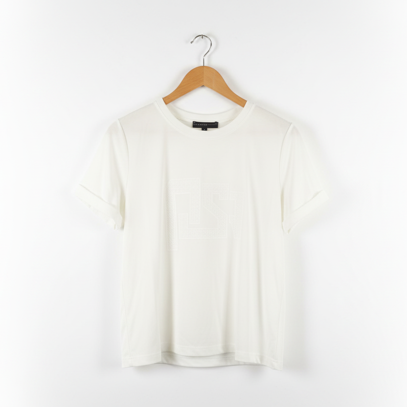 Peruzzi Applique Top White