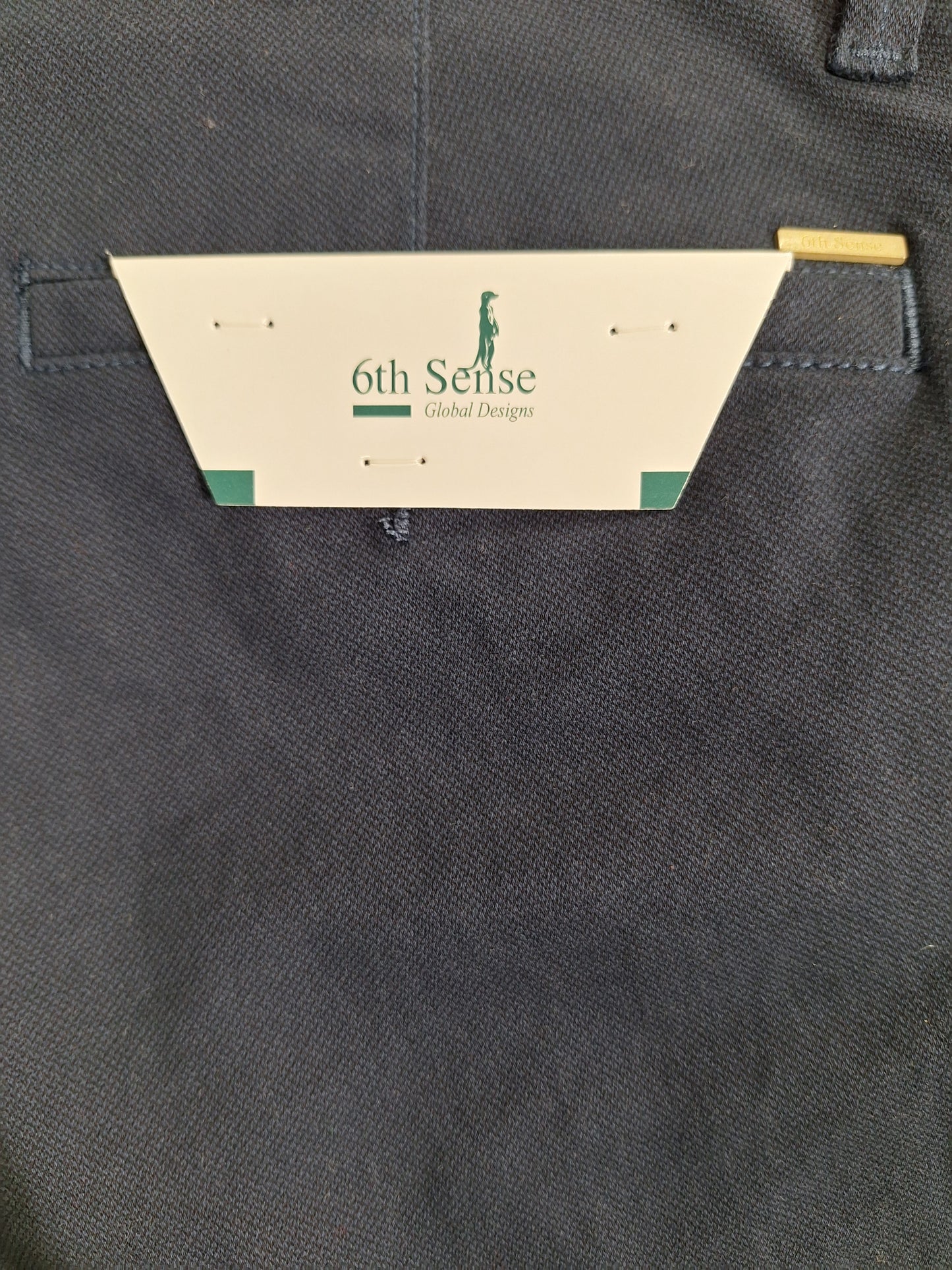 6TH Sense Kansas Print Chino- Navy
