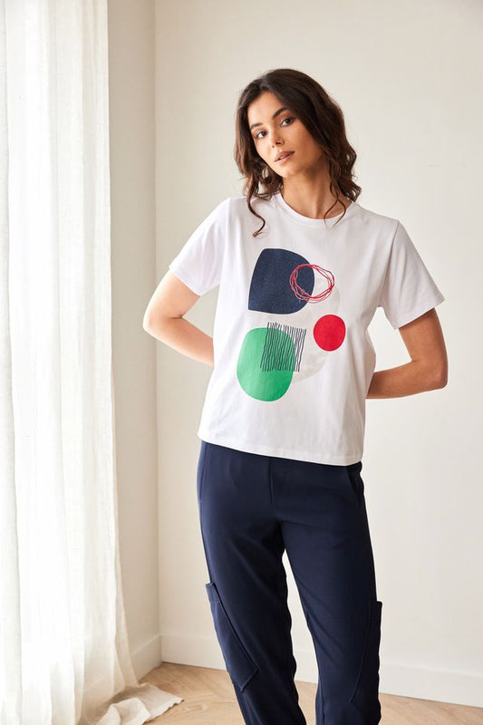 Peruzzi Circle Print T-Shirt