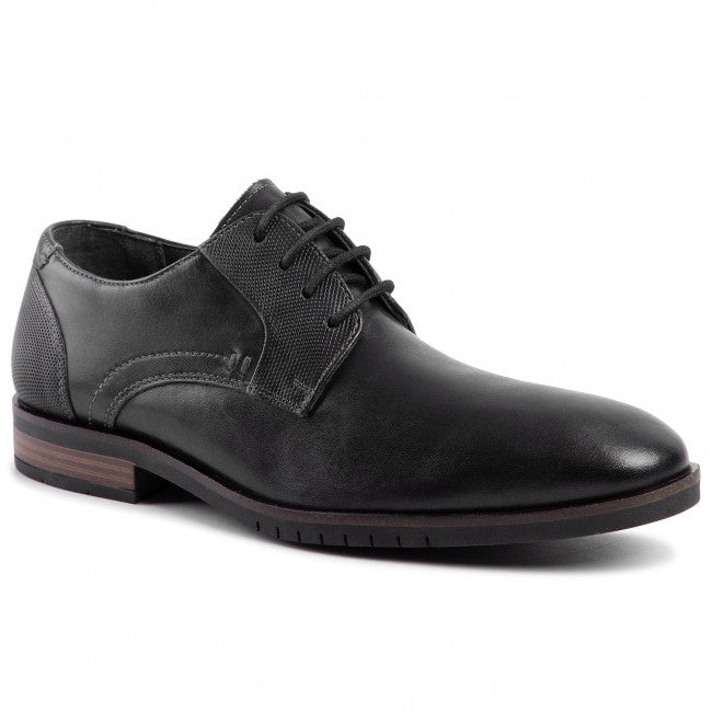 S.oliver mens leather shoe black