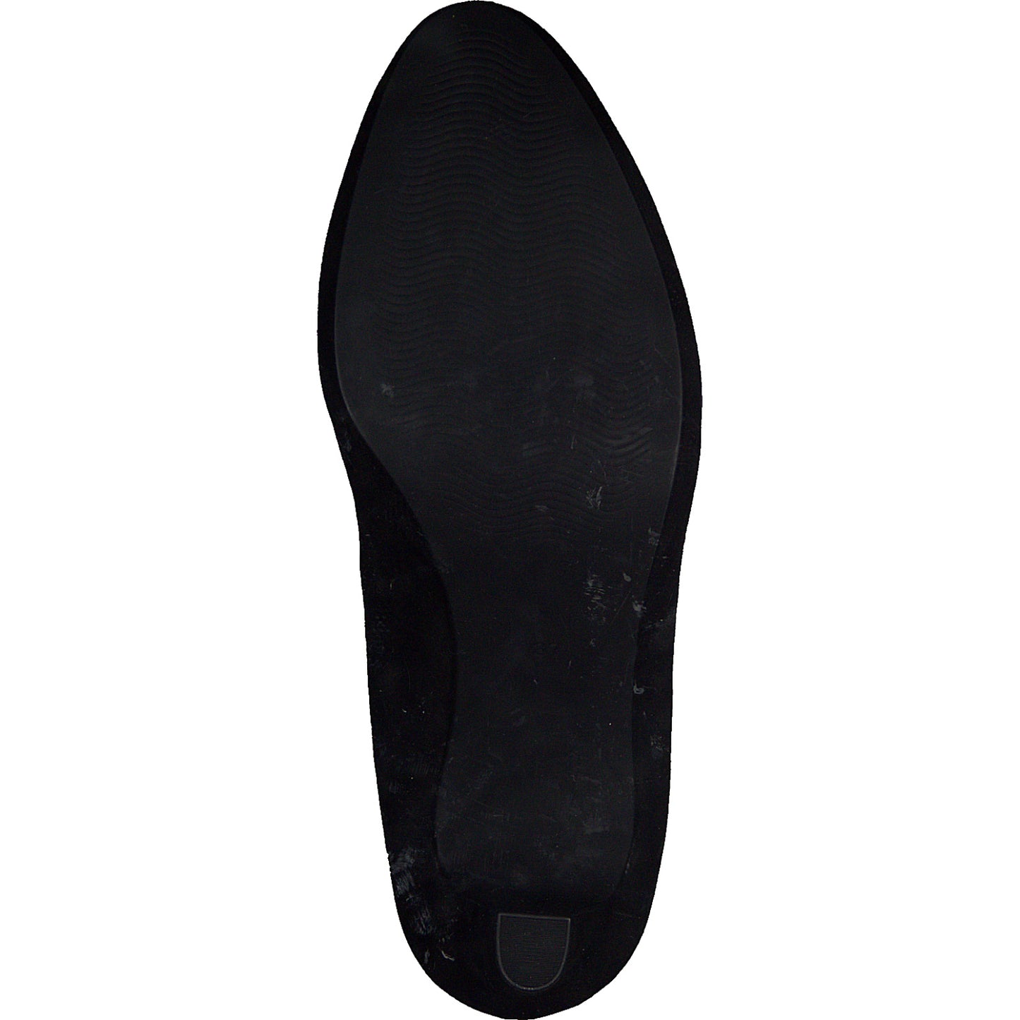 Marco Tozzi Round Toe Court Shoe- Black