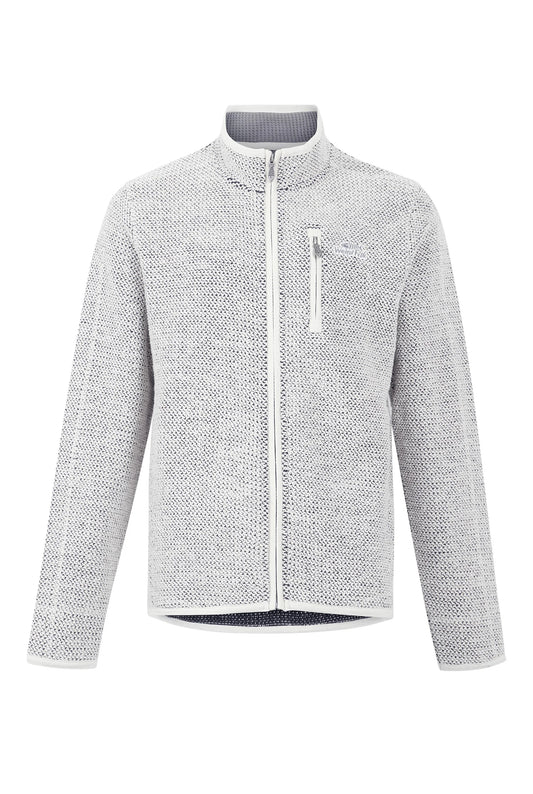 Weird Fish Mens Transom Full Zip Macaroni - Ecru