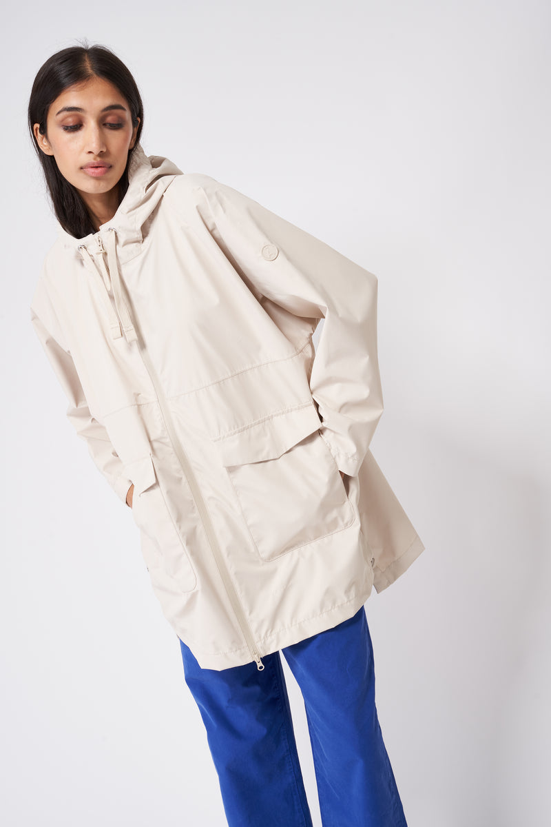 Ivory raincoat deals