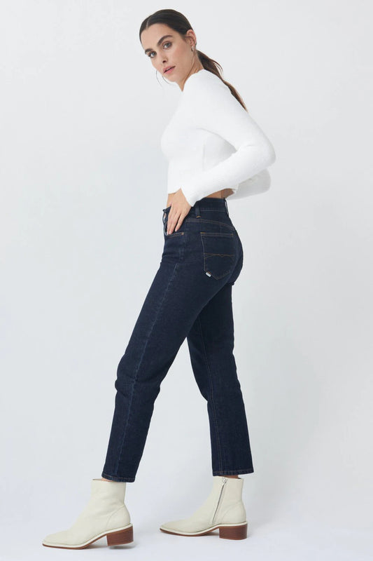 Salsa Cropped True Slim Dark Jeans