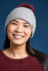 Weird Fish Allium Eco Bobble Hat - Pearl Grey