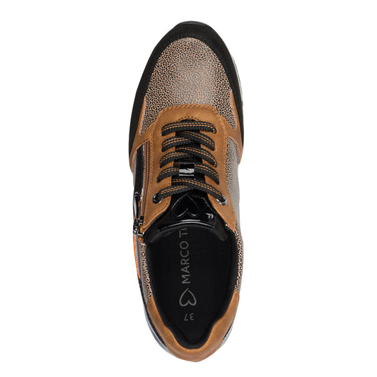 Marco Tozzi Zip Trainer Nut