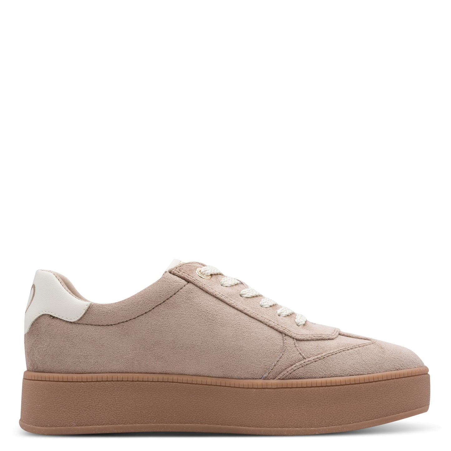Marco Tozzi Platform Zip Trainer Tan Comb