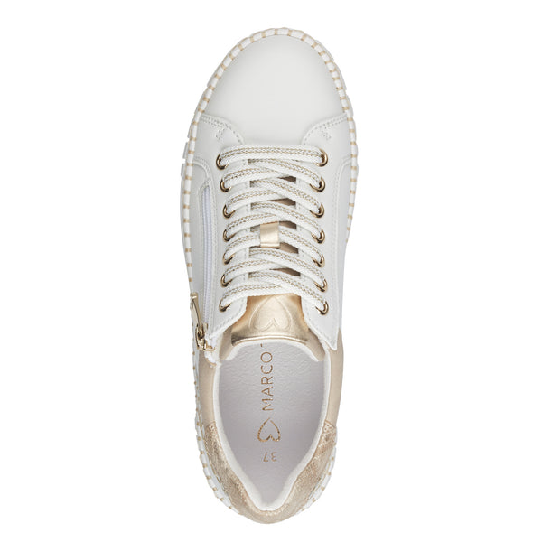 Marco Tozzi Lace Up Trainer -White