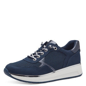 Marco Tozzi Wedge Trainer-Navy