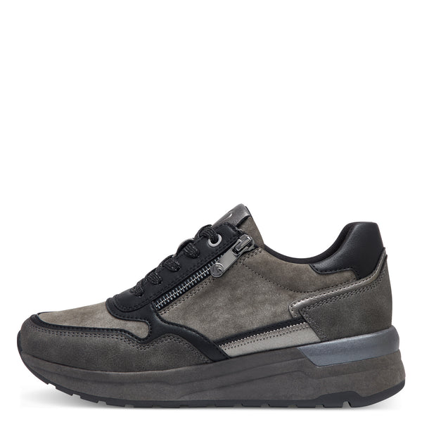 Marco Tozzi Zip Trainer-Anthracite