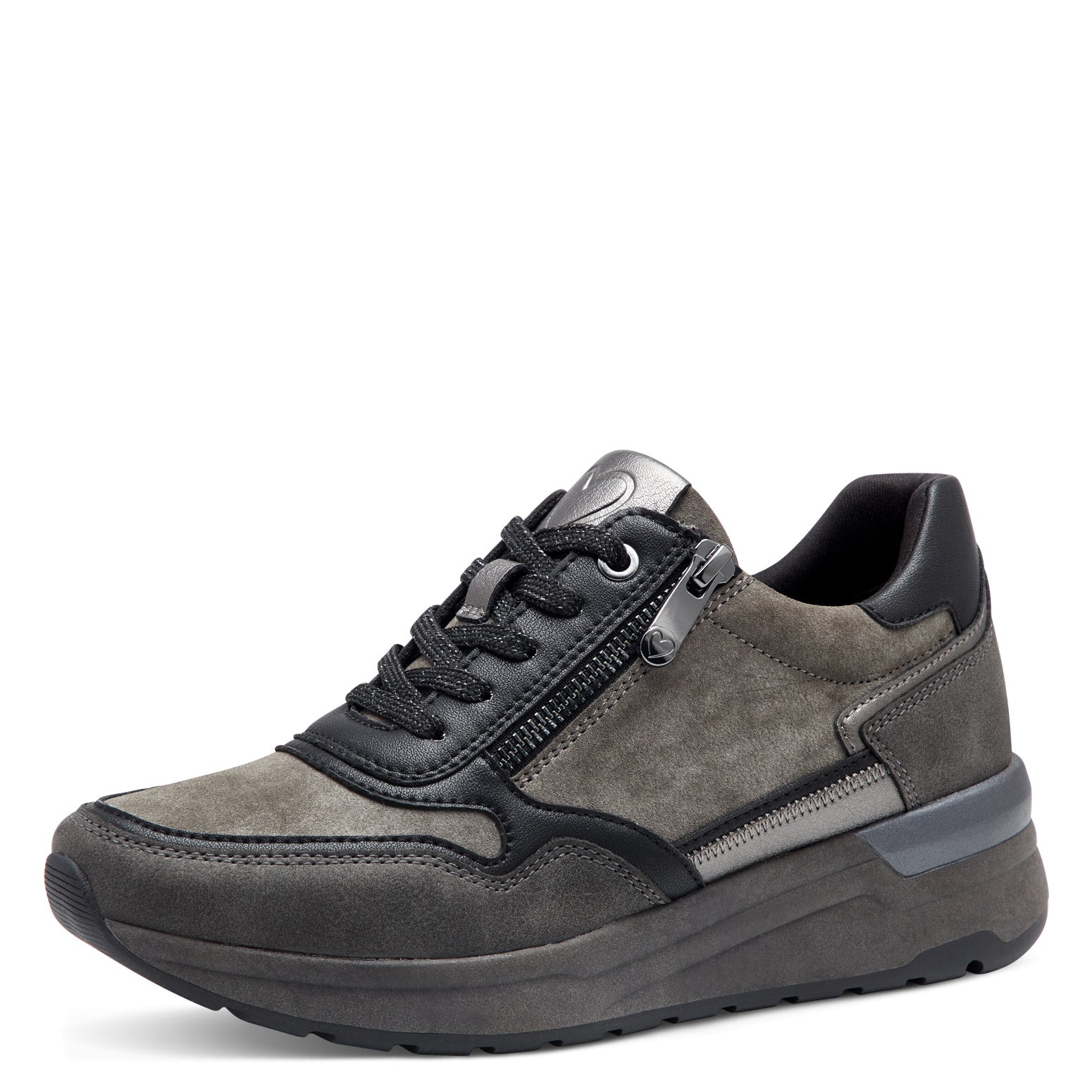 Marco Tozzi Zip Trainer-Anthracite