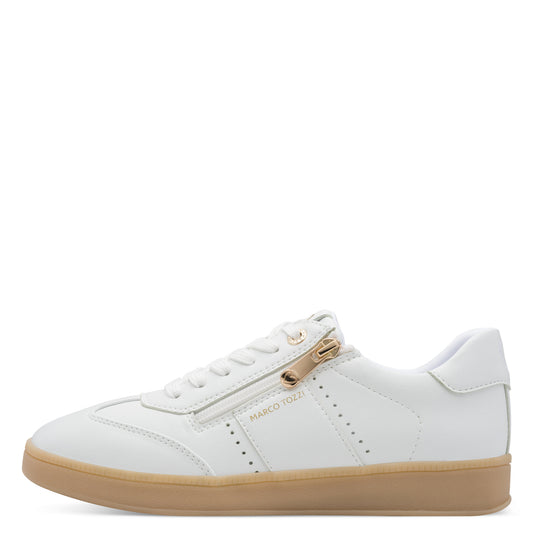 Marco Tozzi Zip Trainer- White