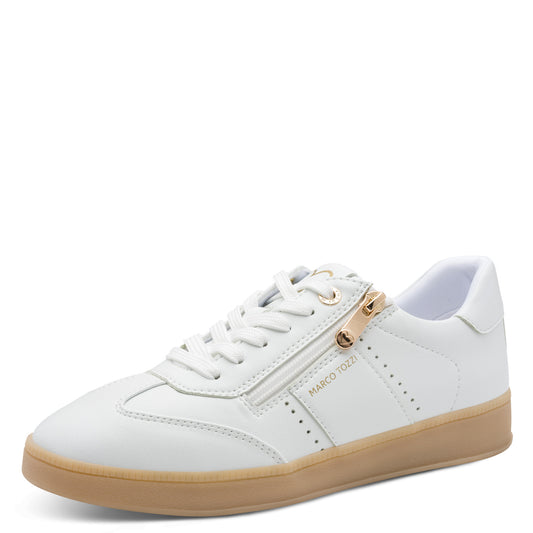 Marco Tozzi Zip Trainer- White
