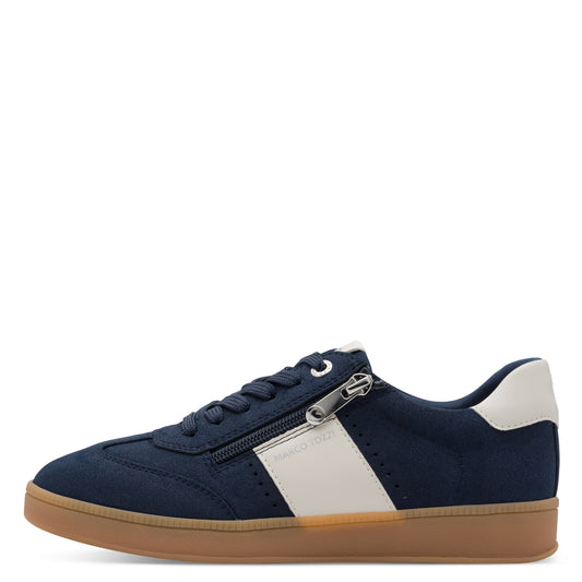 Marco Tozzi Zip Trainer- Navy