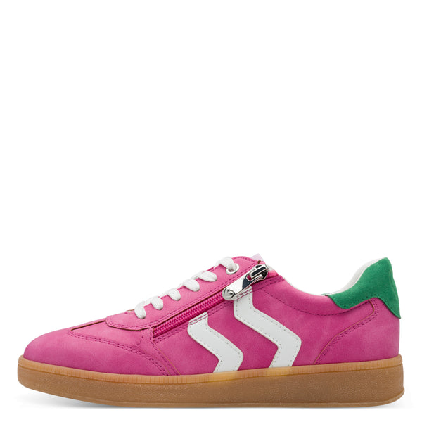 Marco Tozzi Side Zip Trainer- Pink