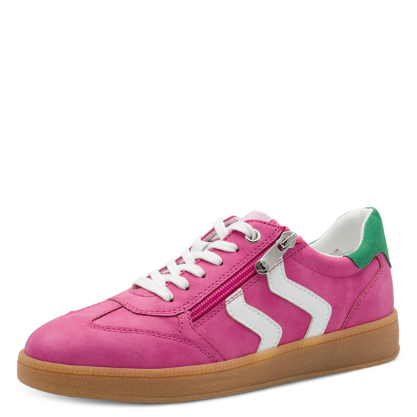 Marco Tozzi Side Zip Trainer- Pink