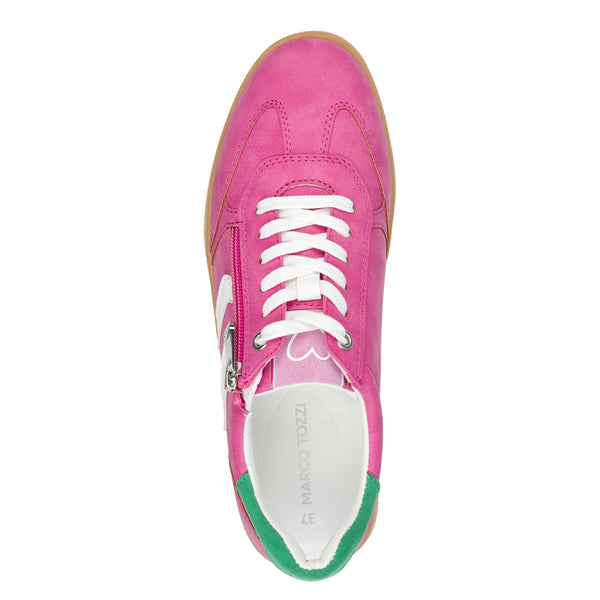Marco Tozzi Side Zip Trainer- Pink