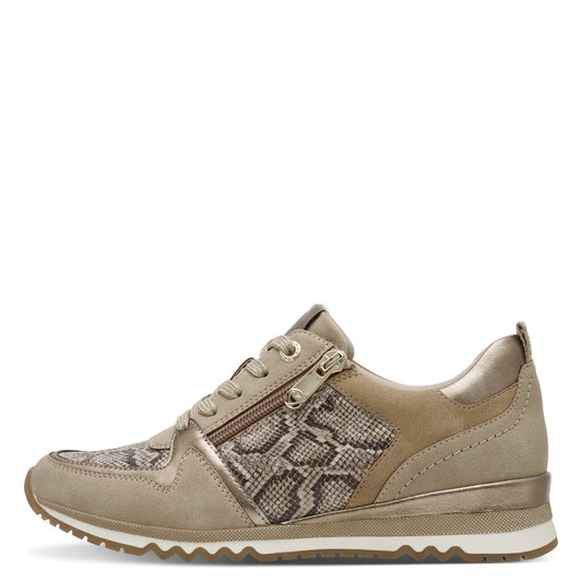 Marco Tozzi Zip Trainer Taupe