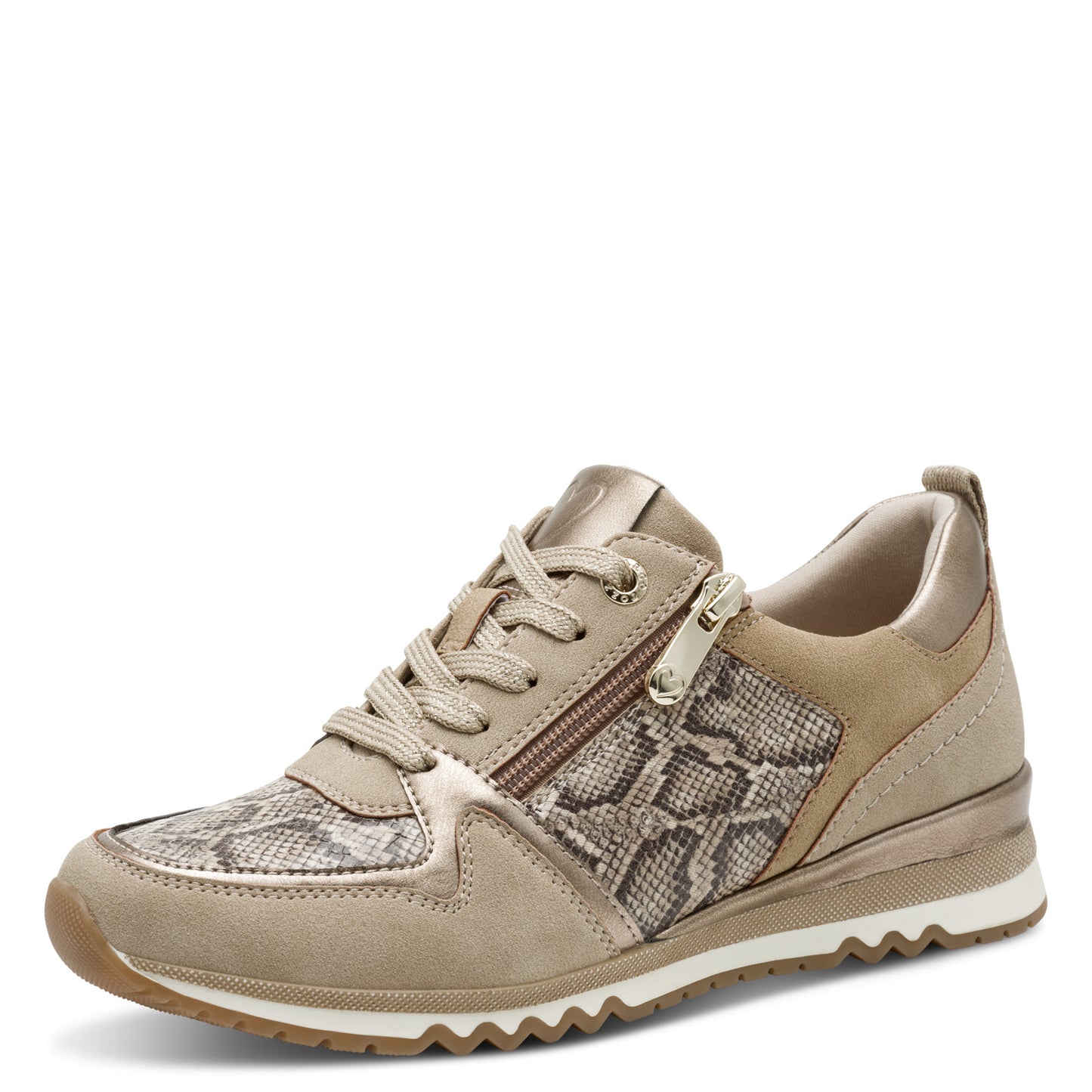 Marco Tozzi Zip Trainer Taupe