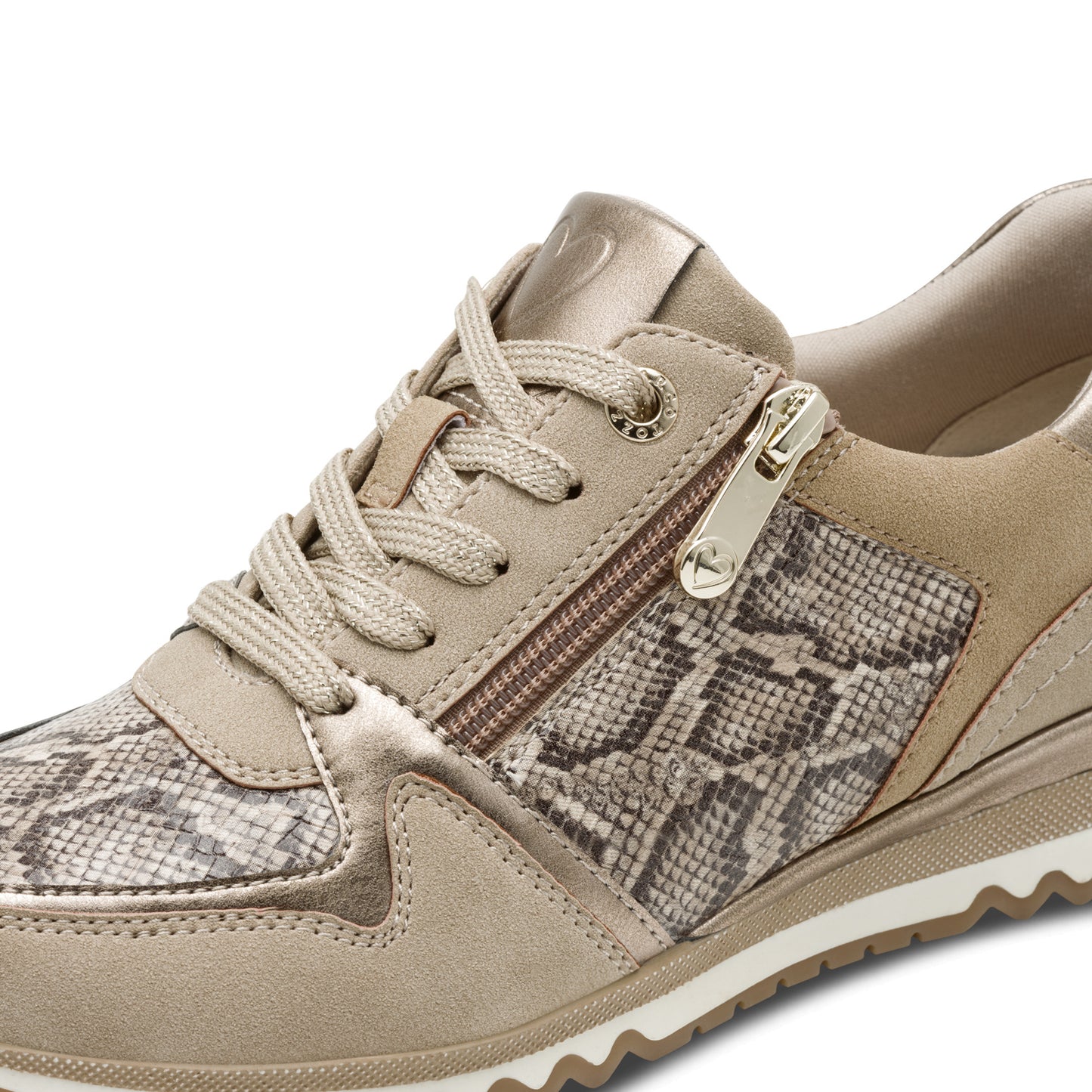 Marco Tozzi Zip Trainer Taupe
