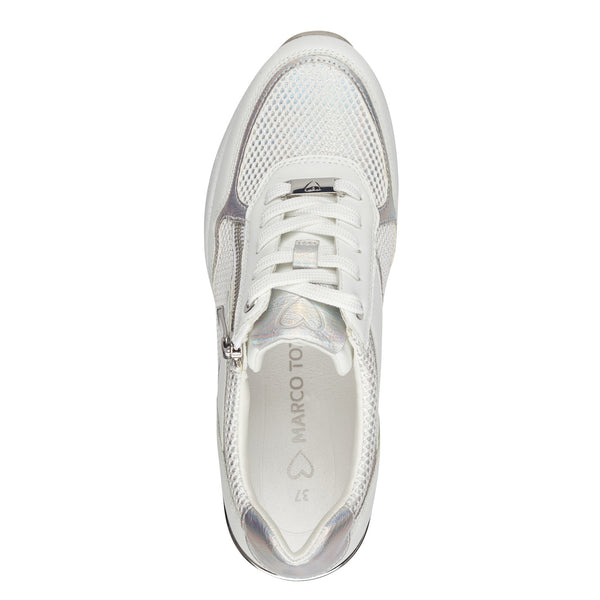 Marco Tozzi White Wedge Trainer