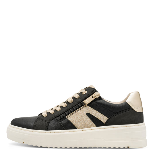Marco Tozzi Trainer Black/Gold