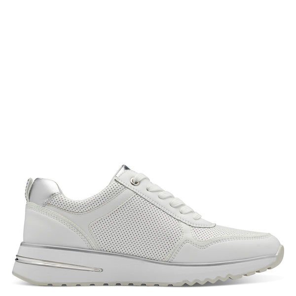 Marco Tozzi Side Zip Trainer- White