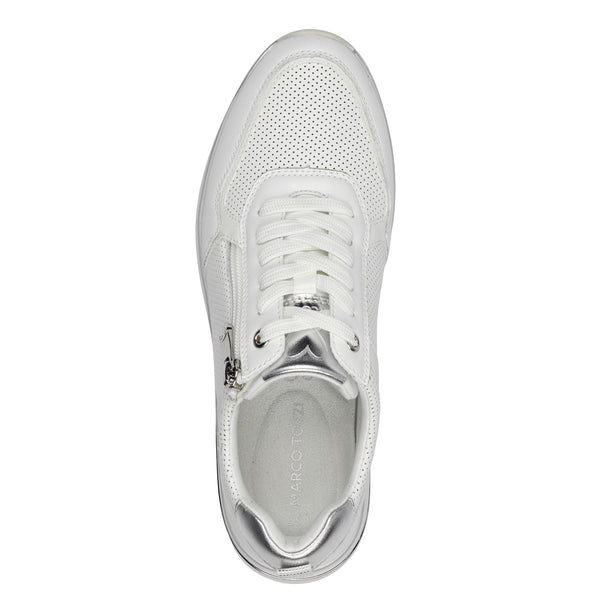 Marco Tozzi Side Zip Trainer- White