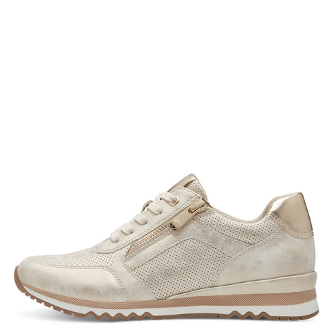 Marco Tozzi Lace Up Trainer -Dune